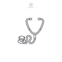 Stethoscope Icon symbol vector illustration isolated on white background