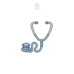 Stethoscope Icon symbol vector illustration isolated on white background