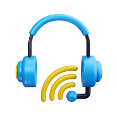 voice recognition 3d render icon