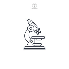 Microscope Icon symbol vector illustration isolated on white background