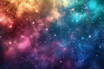 Colorful fireworks illuminating starry sky in vibrant display for festive celebration