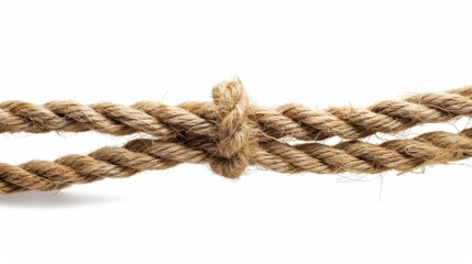 Obraz premium Closeup of a Knotted Rope