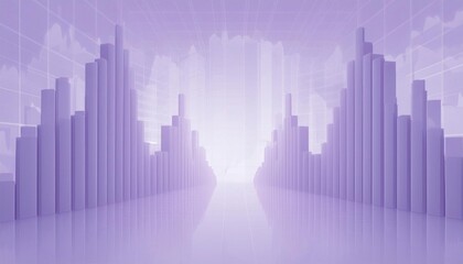 Obraz premium Financial graph with soft colors