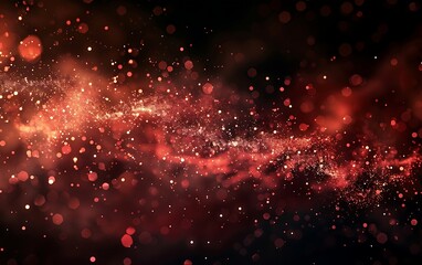 Abstract red smoke on black background. Fantasy fractal texture. Digital art