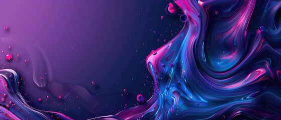 abstract background neon liquid design fluid texture pattern water art blue glow flow wallpaper motion light futuristic colorful paint effect energy backdrop purple pink shine splash