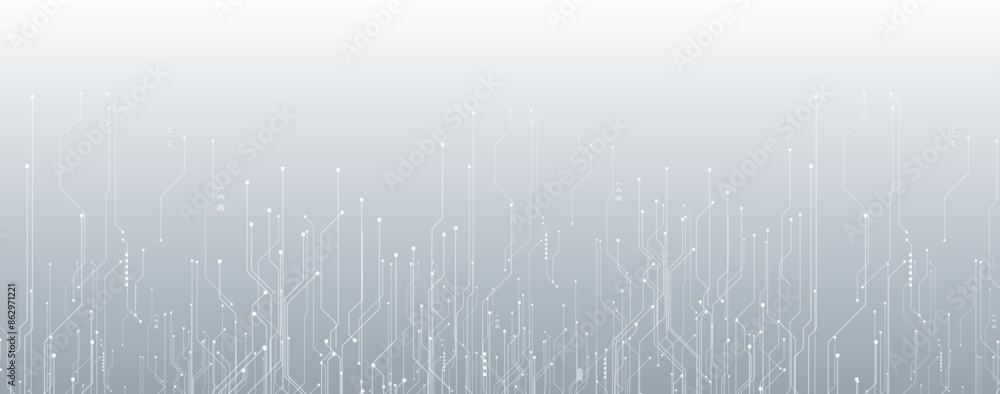 Aufkleber Abstract structure circuit computer cube technology business background. Vector art.