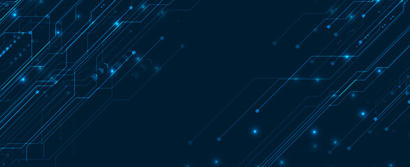 Abstract structure circuit computer cube technology business background. Vector art.