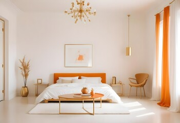 Photo interior modern design room 3d illustration