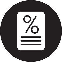 tax glyph icon