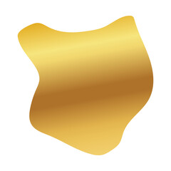 Liquid Fluid Golden Gradient random organic shapes