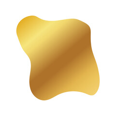 Liquid Fluid Golden Gradient random organic shapes