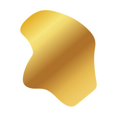 Liquid Fluid Golden Gradient random organic shapes