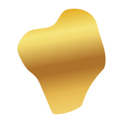 Liquid Fluid Golden Gradient random organic shapes