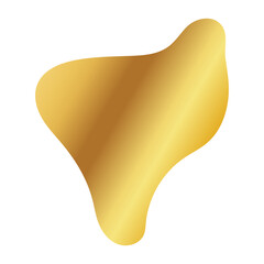 Liquid Fluid Golden Gradient random organic shapes