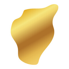 Liquid Fluid Golden Gradient random organic shapes