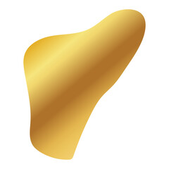 Liquid Fluid Golden Gradient random organic shapes