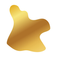 Fototapeta premium Liquid Fluid Golden Gradient random organic shapes