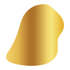 Liquid Fluid Golden Gradient random organic shapes