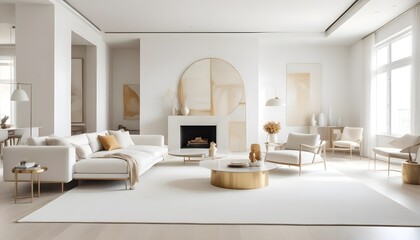 Photo interior modern design room 3d illustration