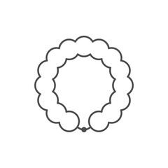 Jewelry bracelet line outline icon