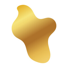 Fototapeta premium Liquid Fluid Golden Gradient random organic shapes
