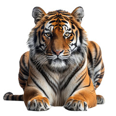 Fototapeta premium tiger isolated on white