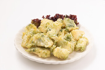 イカと青のりの天ぷら