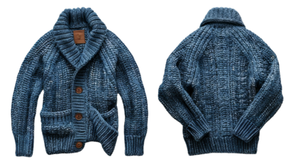 gray knitted sweater