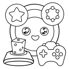 Gaming Coloring Pages For Kids Book