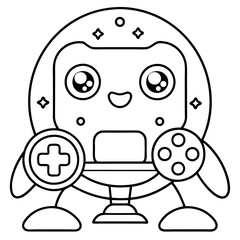 Gaming Coloring Pages For Kids Book