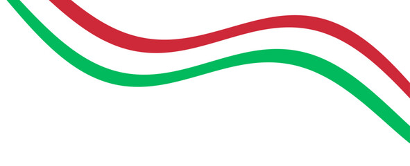 Waving flag of Hungary isolated on png or transparent background. suit for banner, card, advertising, promote, cover, poster, flyer, brochure, website, header. vector illustration
