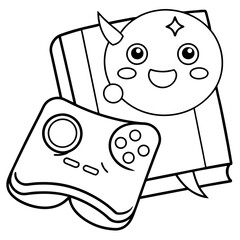 Gaming Coloring Pages For Kids Book