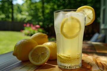A refreshing glass of lemonade is perfect for hot summer days