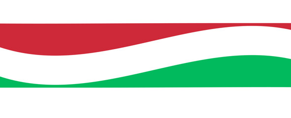 Waving flag of Hungary isolated on png or transparent background. suit for banner, card, advertising, promote, cover, poster, flyer, brochure, website, header. vector illustration