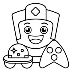 Gaming Coloring Pages For Kids Book