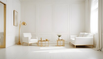 Photo interior modern design room 3d illustration