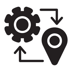 integration glyph icon