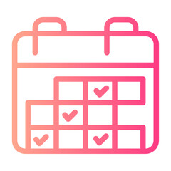 calendar gradient icon