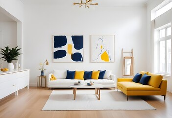 Photo interior modern design room 3d illustration