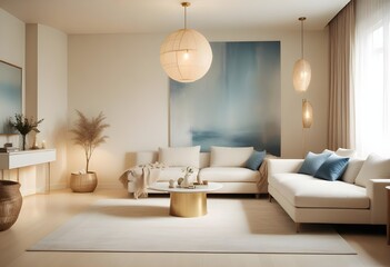 Photo interior modern design room 3d illustration