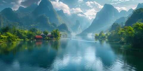 Naklejka premium Alps Mountain Range