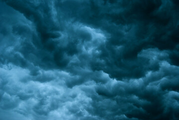 Dramatic stormy cloudy sky surface