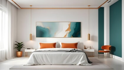 Photo interior modern design room 3d illustration