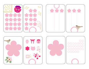 A set of pages for a diary for February.