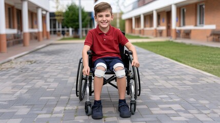 Obraz premium A Boys Smile on a Sunny Day
