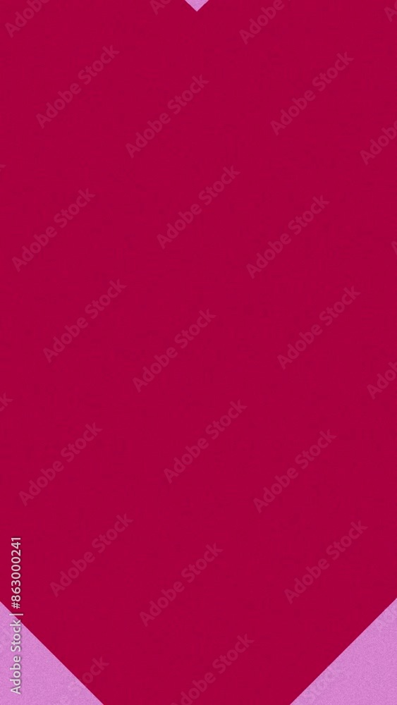 Poster stop motion red heart animation on pink vertical background, valentines day background video with co