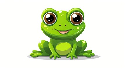 Cute cartoon frog 