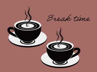 コーヒーカップのイラスト