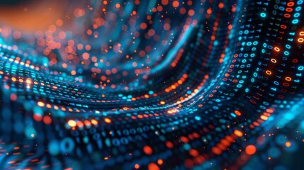 Abstract Flowing Data Visualization, Generative AI