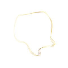 Gold liquid geometric shapes. Graphic elements